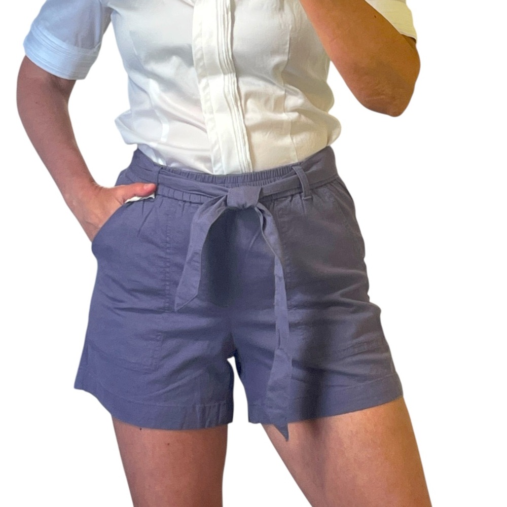 L.T.J. Letter to Juliet paper bag pull-on purple shorts elastic waist Size Small